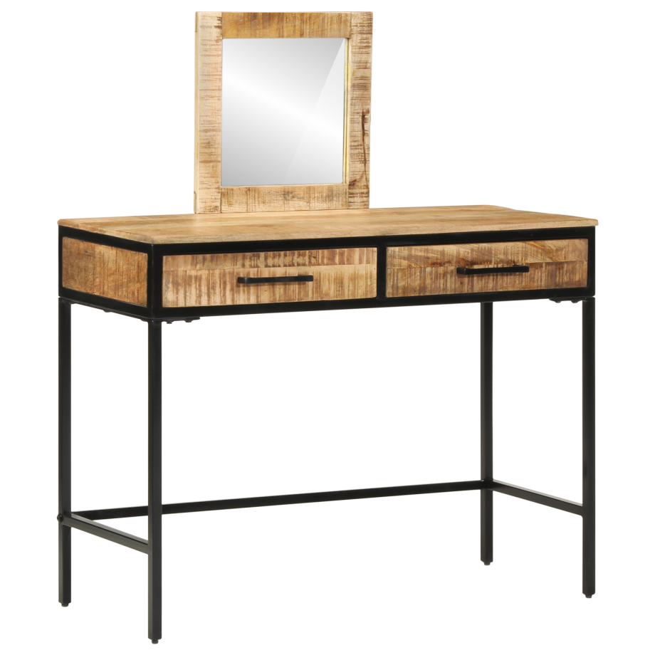 vidaXL Plafondtafel met lade Bruin 100 x 40 x 120 cm Massief mangohout vidaXL Plafondtafel met lade Bruin 100 x 40 x 120 cm Massief mangohout afbeelding 1