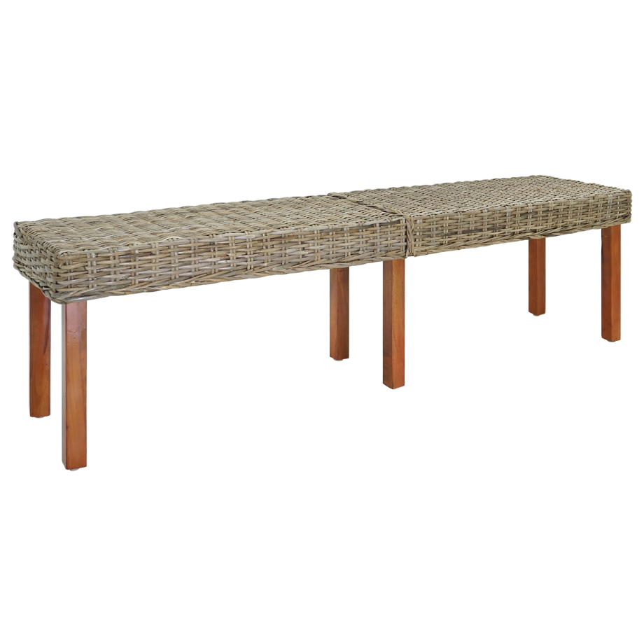 vidaXL Bank Naturel 160 x 35 x 45 cm Massief Mango Hout vidaXL Bank Naturel 160 x 35 x 45 cm Massief Mango Hout afbeelding 1
