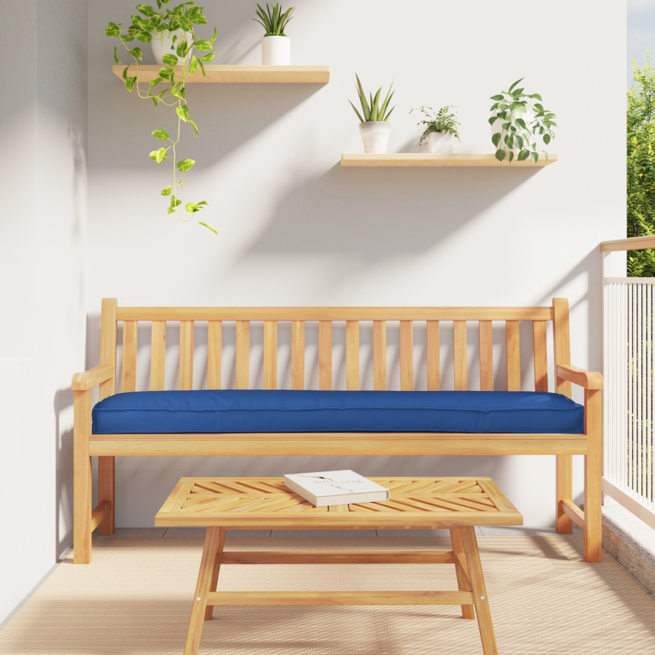 vidaXL Ligbedkussens voor Bank 2 stuks Koningsblauw 200x40x8 cm Oxford Stof vidaXL Ligbedkussens voor Bank 2 stuks Koningsblauw 200x40x8 cm Oxford Stof afbeelding 1