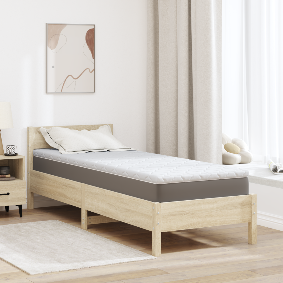 vidaXL Matraspads Wit 70 x 200 cm Niet-plakkende polyester afbeelding 1