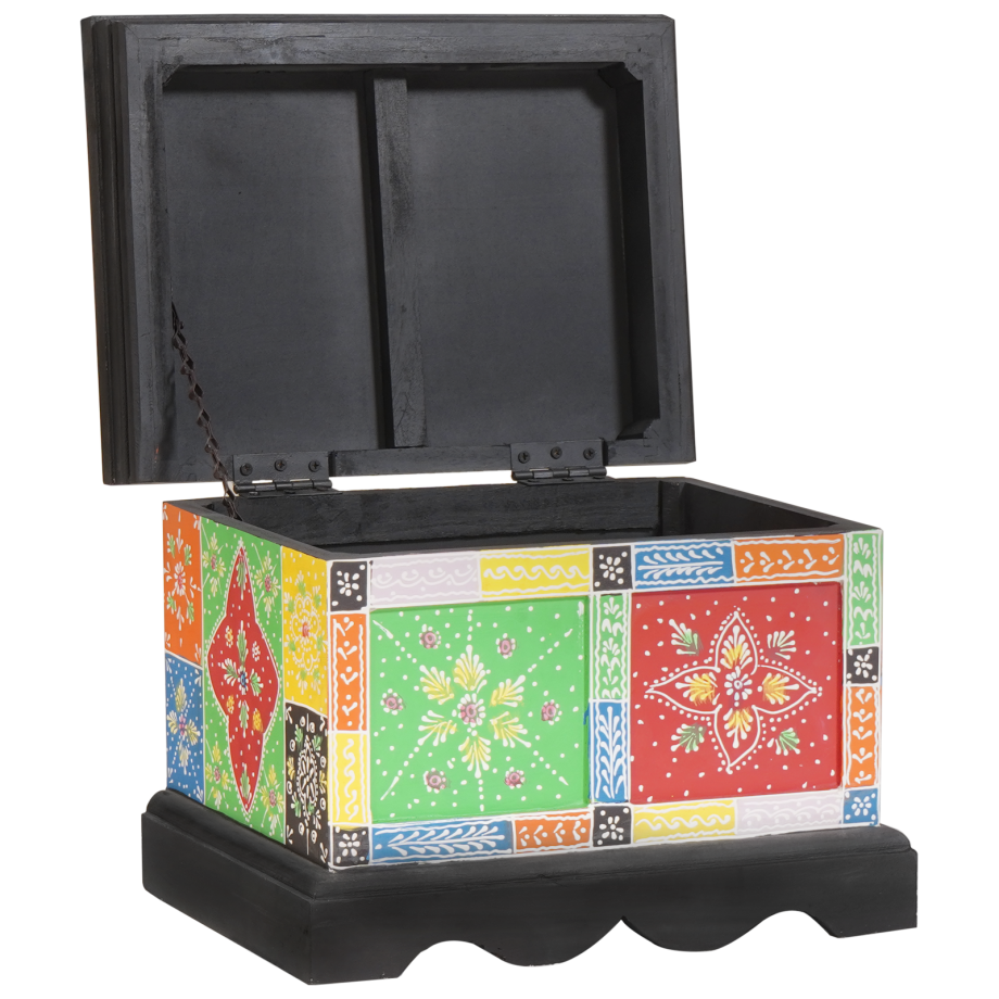 vidaXL Opbergdoos 40x30x30 cm van Massief Mangohout afbeelding 1