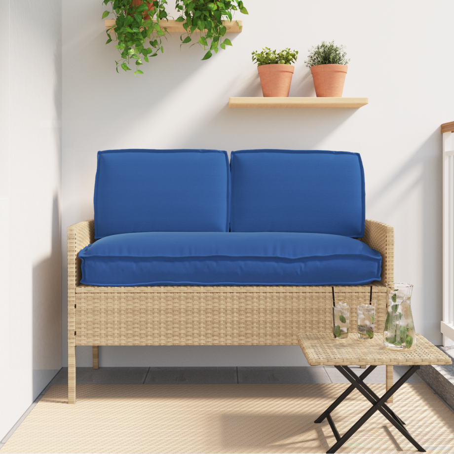 vidaXL Pallet Kussen Set met kussen 3 pcs Koninklijk Blauw vidaXL Pallet Kussen Set met kussen 3 pcs Koninklijk Blauw afbeelding 1