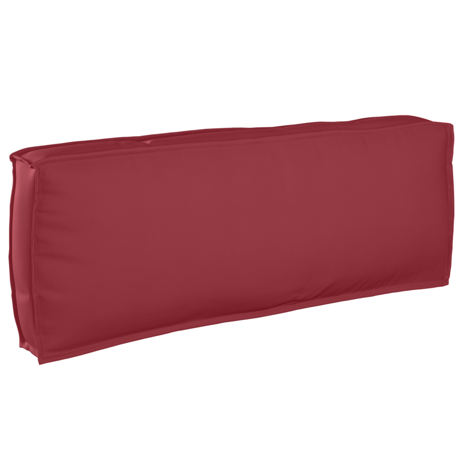 vidaXL Palletkussen rugleuning 120x40x12 cm oxford stof wijnrood afbeelding 1