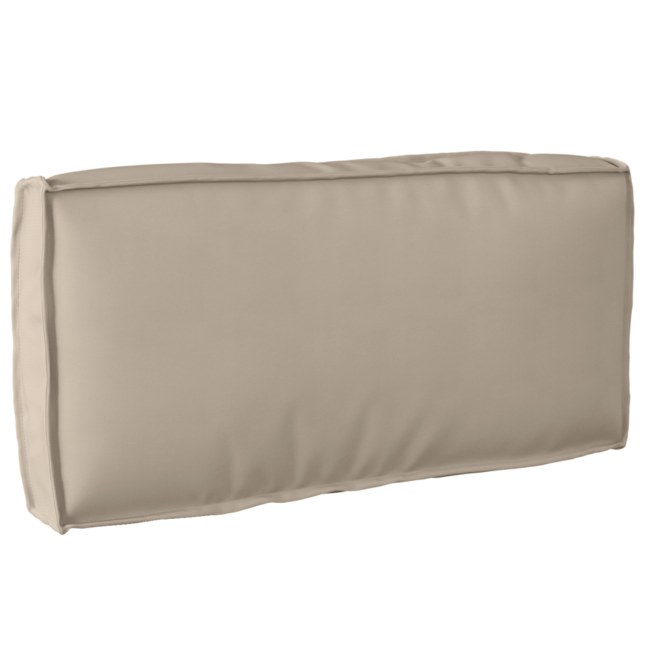 vidaXL Palletkussen rugleuning 80x40x12 cm oxford stof taupe afbeelding 1