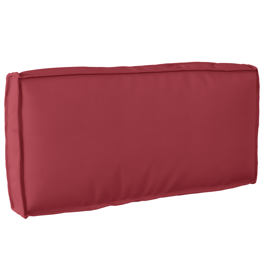vidaXL Palletkussen rugleuning 80x40x12 cm oxford stof wijnrood afbeelding 1
