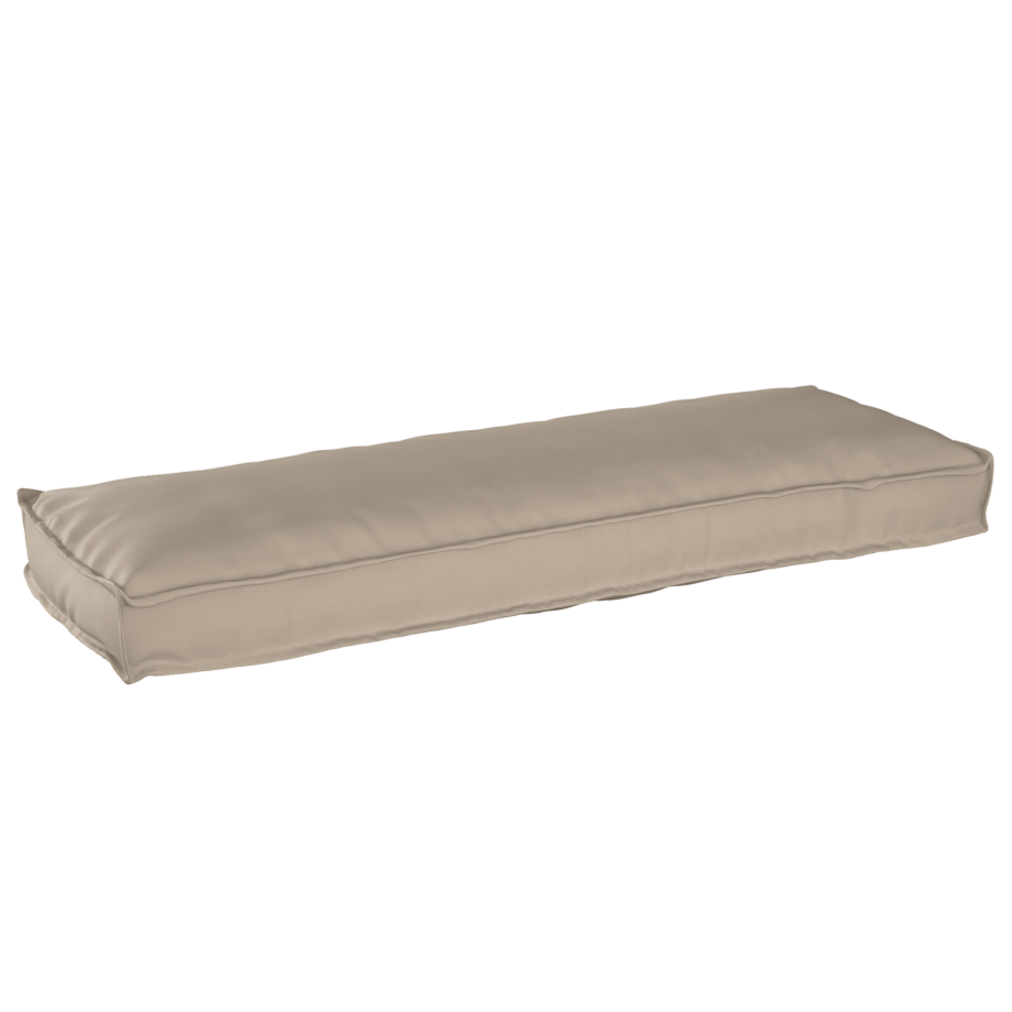 vidaXL Palletkussen voor Bank Taupe 120x40x8 cm Oxford Stof afbeelding 1