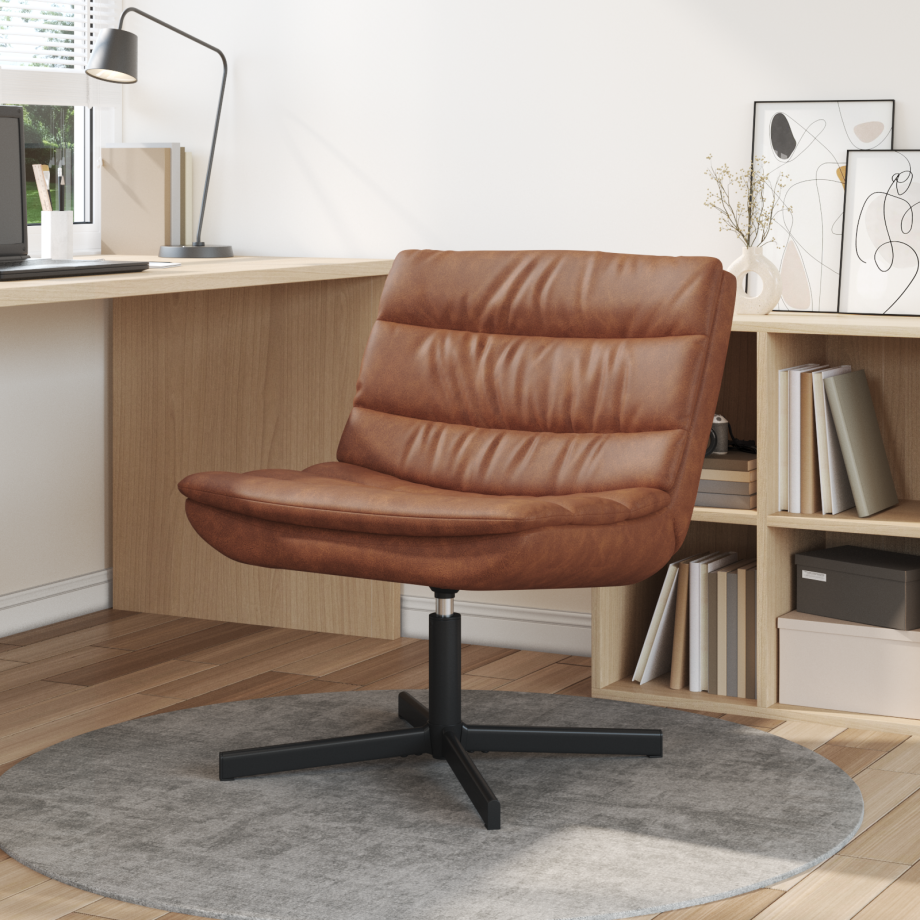 vidaXL Relaxstoel Bruin Kunstleer vidaXL Relaxstoel Bruin Kunstleer afbeelding 1