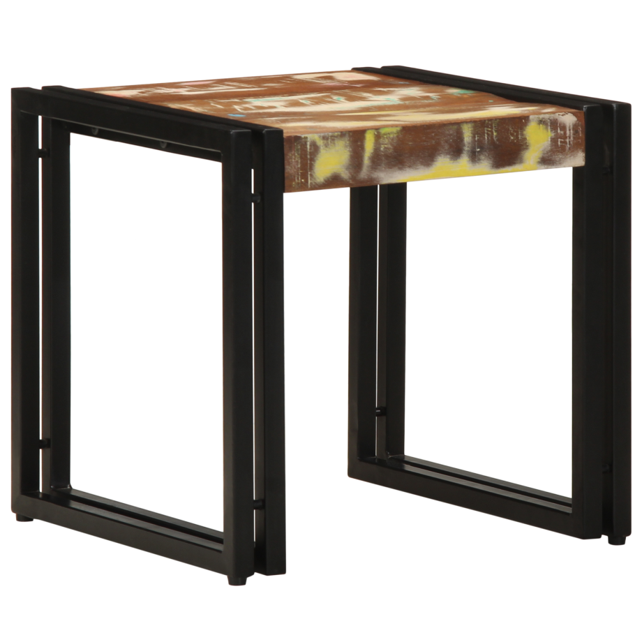 vidaXL Salontafel 40x50x38 cm massief gerecycled hout meerkleurig vidaXL Salontafel 40x50x38 cm massief gerecycled hout meerkleurig afbeelding 1