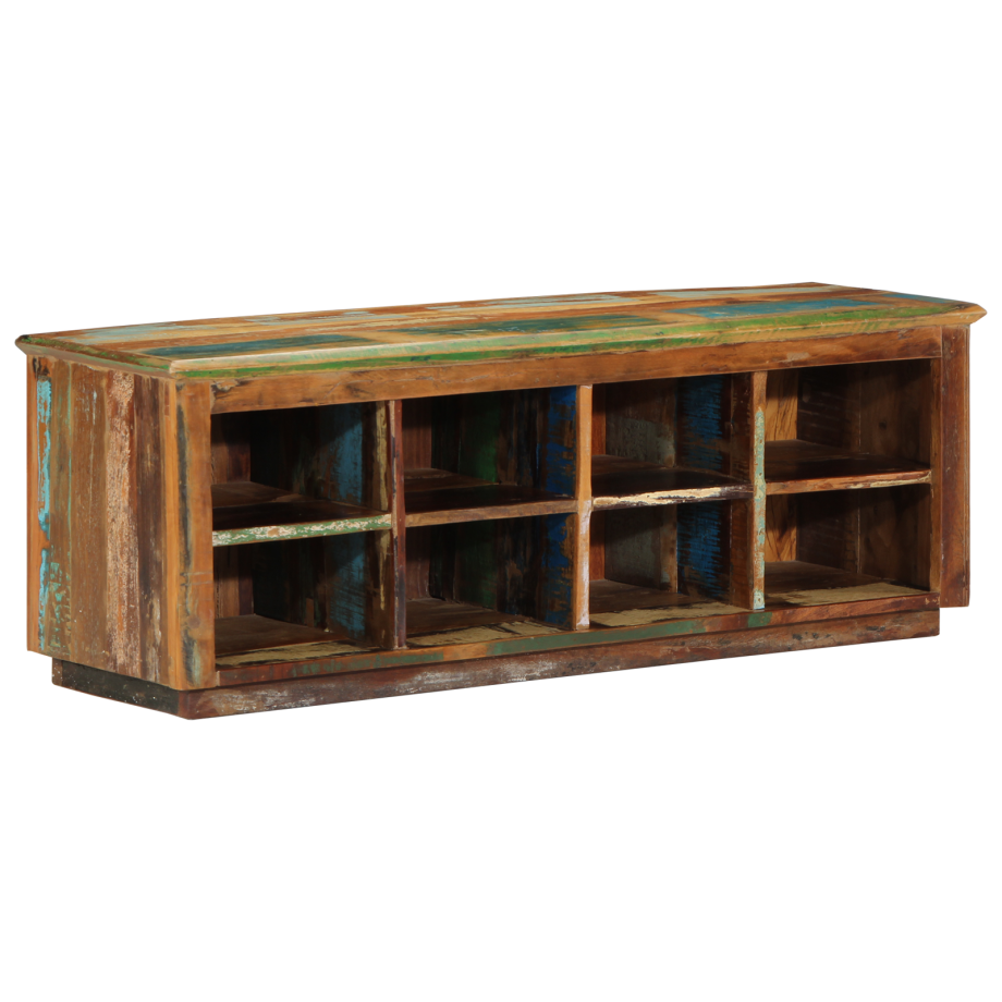 vidaXL Schoenenbank 110x35x40 cm Massief Gerecycled Hout afbeelding 1