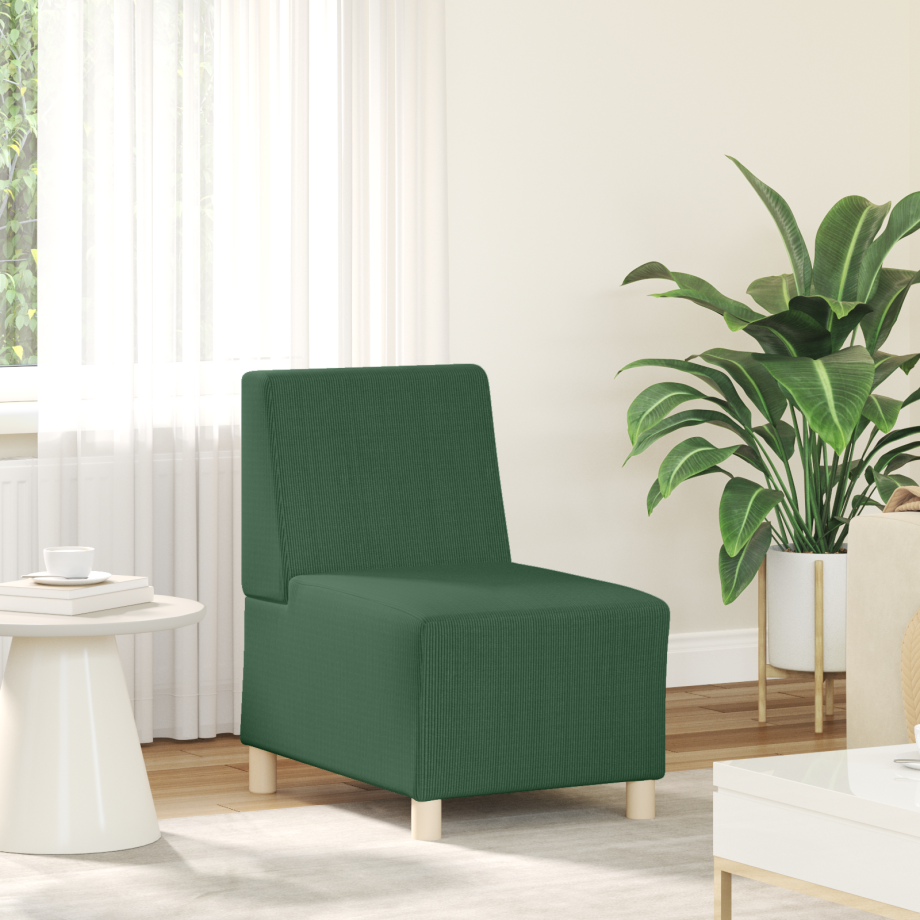 vidaXL Sofa Stoel Jungle groen 55 x 74 x 82 cm Katoenen stof afbeelding 1