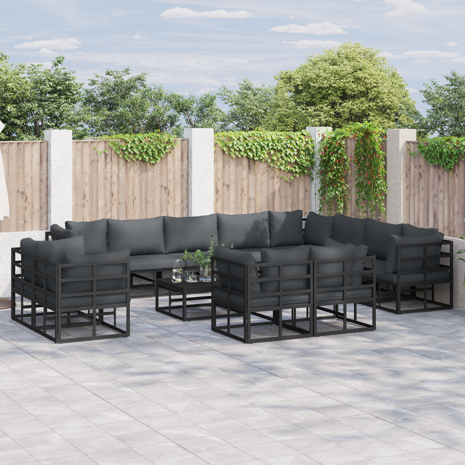 vidaXL Tuin Sofa Set met kussen 12 pcs afbeelding 1