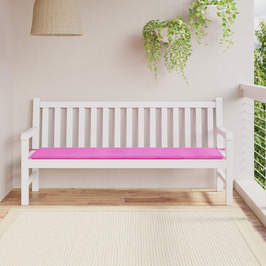 vidaXL Tuinbankkussen 180x50x4 cm oxford stof roze afbeelding 1