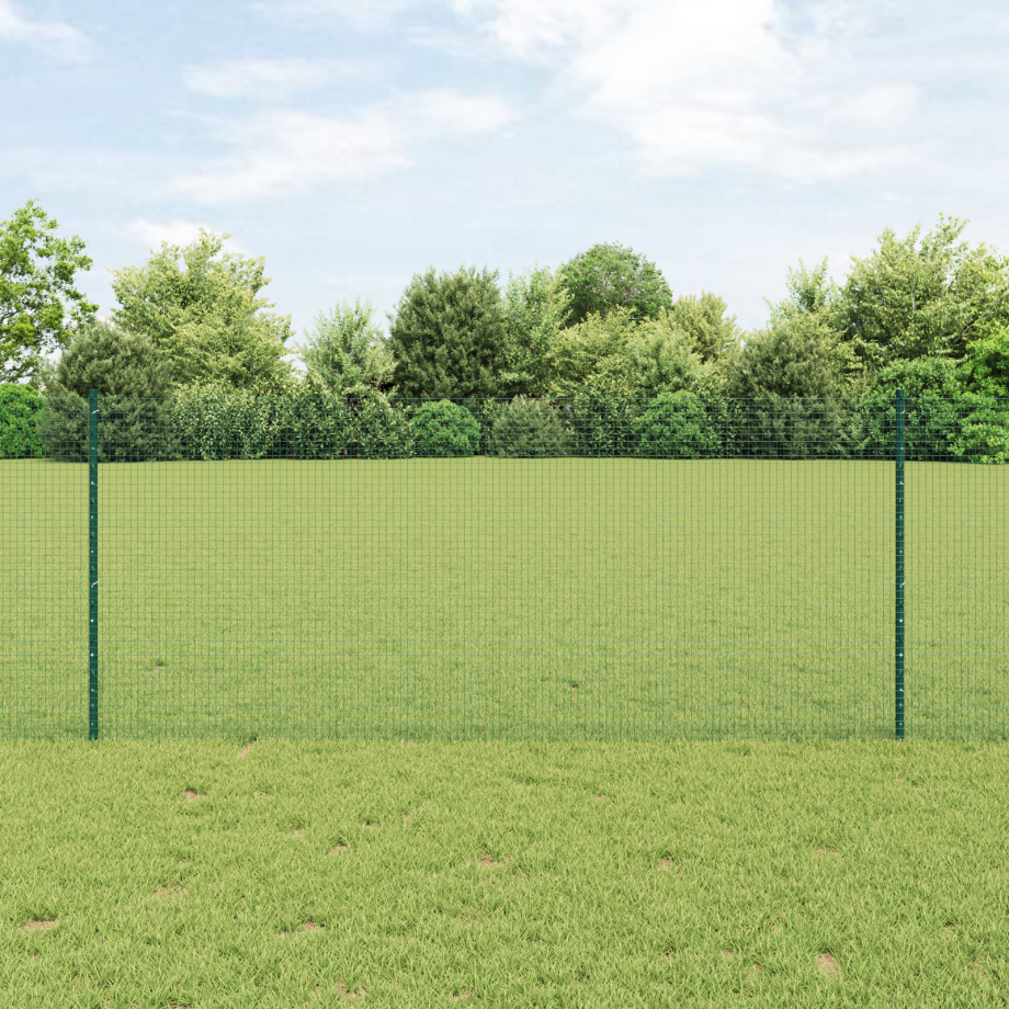 vidaXL Tuinhek Set Set van 2 Groen Staal Middelgroot Duurzaam afbeelding 1