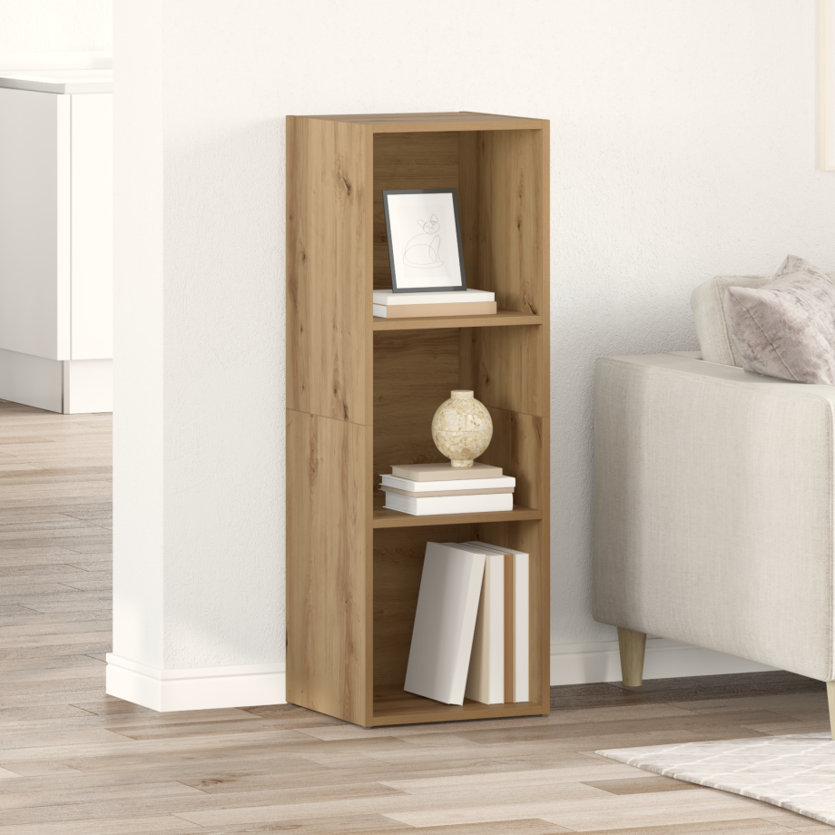 vidaXL Tv-meubelset Wandgemonteerd Bruin 72 x 35 x 37 cm Bewerkt hout afbeelding 1