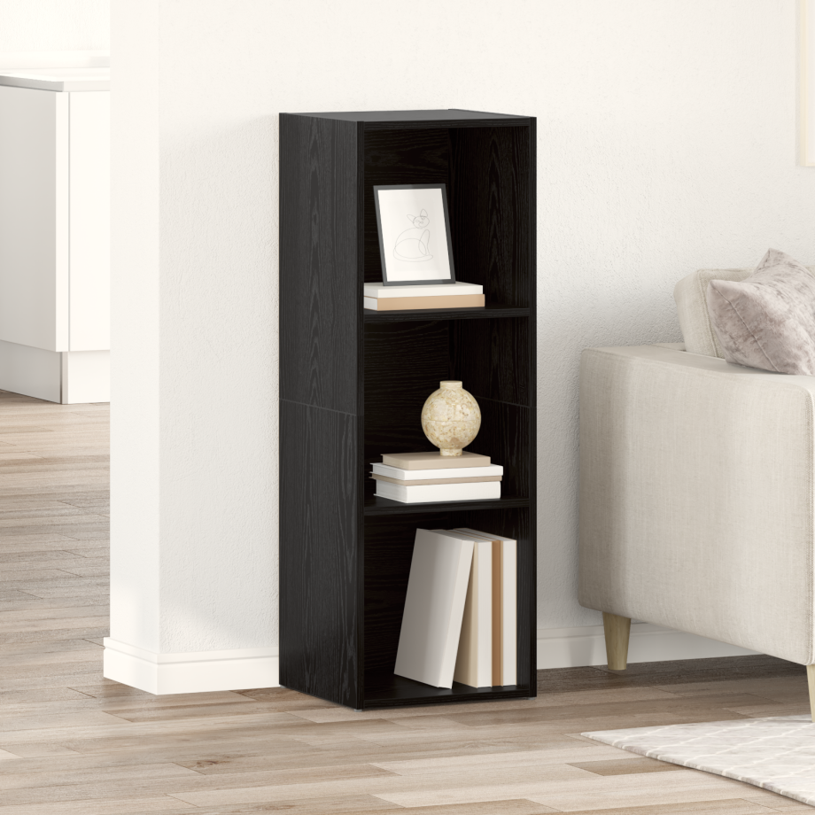 vidaXL Tv-meubelset Wandgemonteerd Zwart 72 x 35 x 37 cm Bewerkt hout vidaXL Tv-meubelset Wandgemonteerd Zwart 72 x 35 x 37 cm Bewerkt hout afbeelding 1