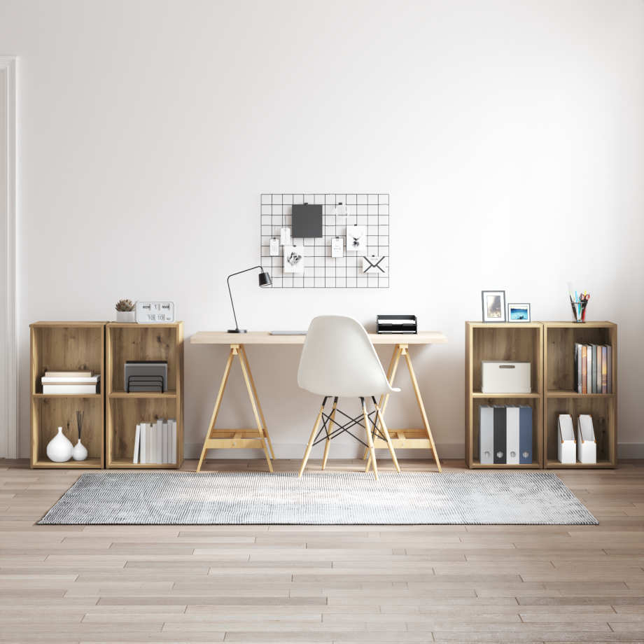 vidaXL Tv-meubelset 4 pcs Ambachtelijk eiken 72 x 35 x 36.5 cm vidaXL Tv-meubelset 4 pcs Ambachtelijk eiken 72 x 35 x 36.5 cm afbeelding 1