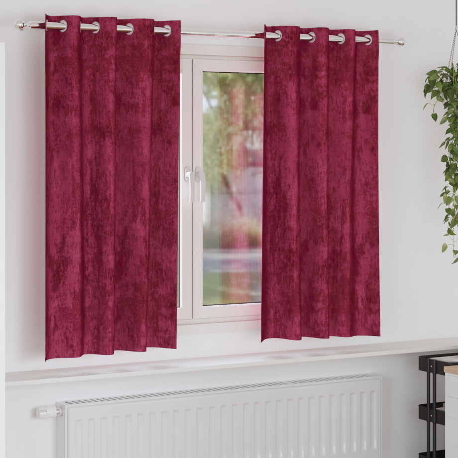 vidaXL Velours Gordijnen 2 stuks met Oogjes Bordeauxrood 175x140 cm vidaXL Velours Gordijnen 2 stuks met Oogjes Bordeauxrood 175x140 cm afbeelding 1