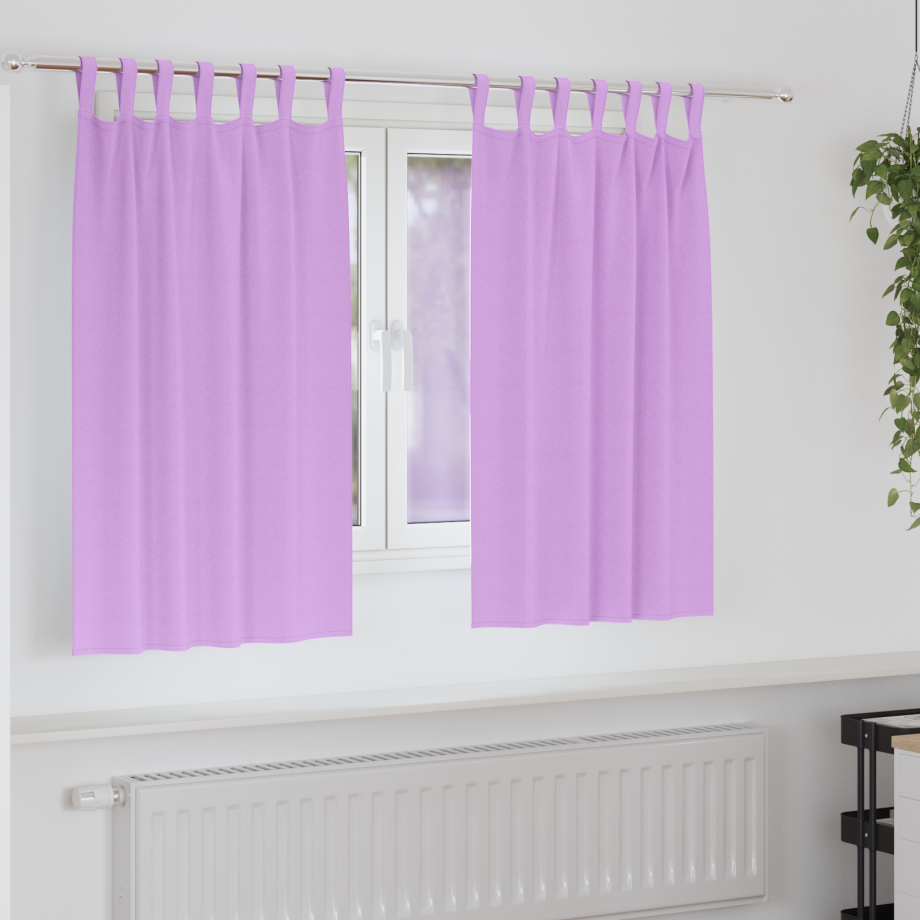 vidaXL Verduisterende gordijnen 2 pcs Paars 140 x 140 cm Polyester afbeelding 1