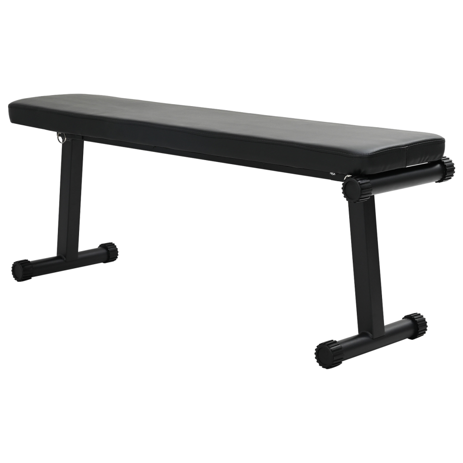 vidaXL Vouwbare Gewichtstafel 100 kg Zwart 107x27x41 cm Staal vidaXL Vouwbare Gewichtstafel 100 kg Zwart 107x27x41 cm Staal afbeelding 1