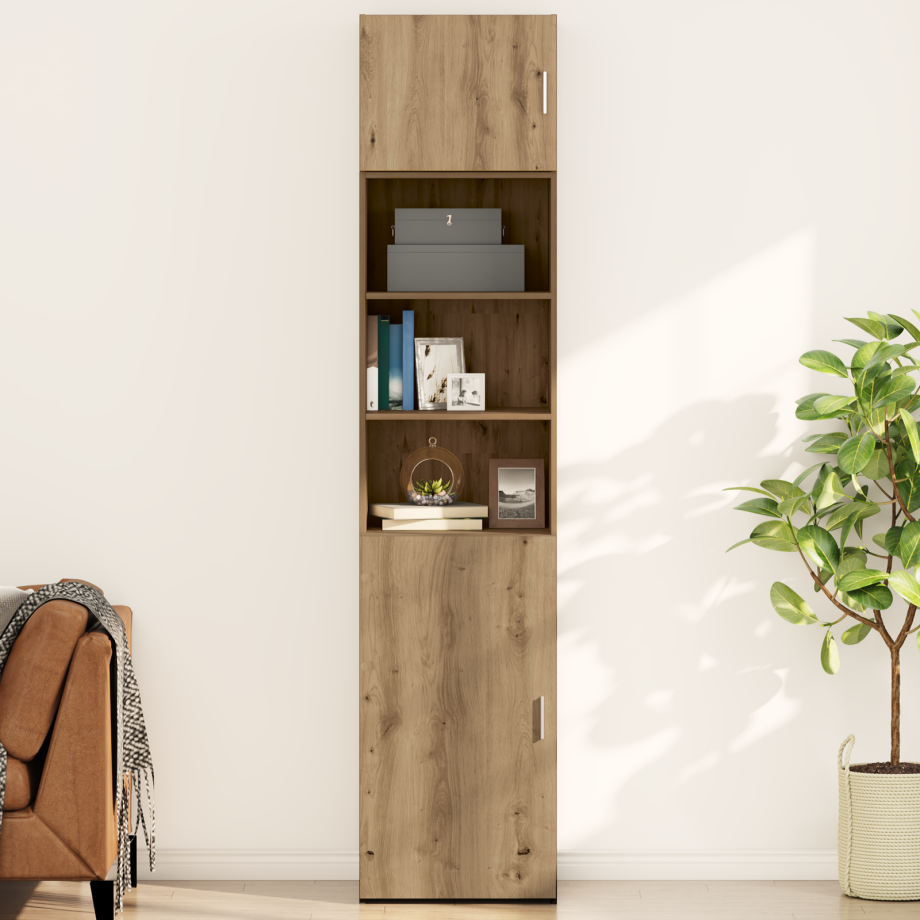 vidaXL Wandkast artisanaal eikenkleurig 50 x 42.5 x 40 cm Bewerkt hout vidaXL Wandkast artisanaal eikenkleurig 50 x 42.5 x 40 cm Bewerkt hout afbeelding 1