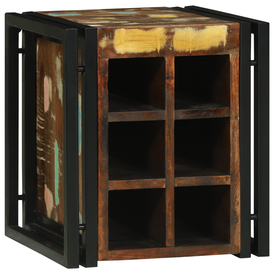 vidaXL Wijnrek 34,5x35x39 cm Massief Gerecycled Hout afbeelding 1