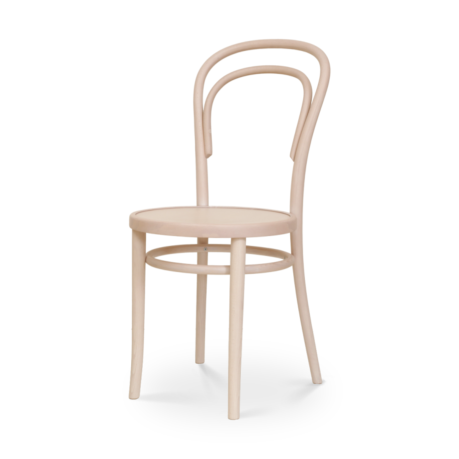 Vienna Thonet No. 14 houten bistrostoel whitewash Vienna Thonet No. 14 houten bistrostoel whitewash afbeelding 1