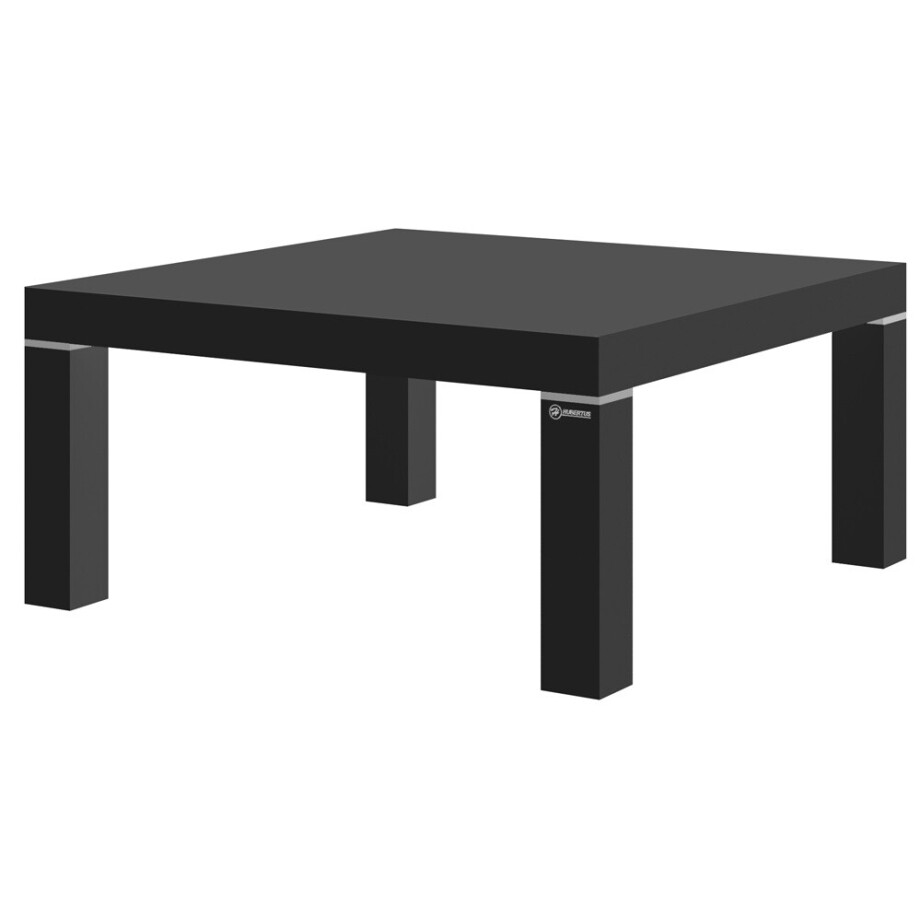 Vierkante Salontafel Monaco 100 cm breed in HG zwart Vierkante Salontafel Monaco 100 cm breed in HG zwart afbeelding 1