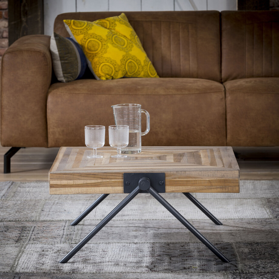 Vierkante Salontafel 'Teca Balance' Teak, 70 cm afbeelding 1