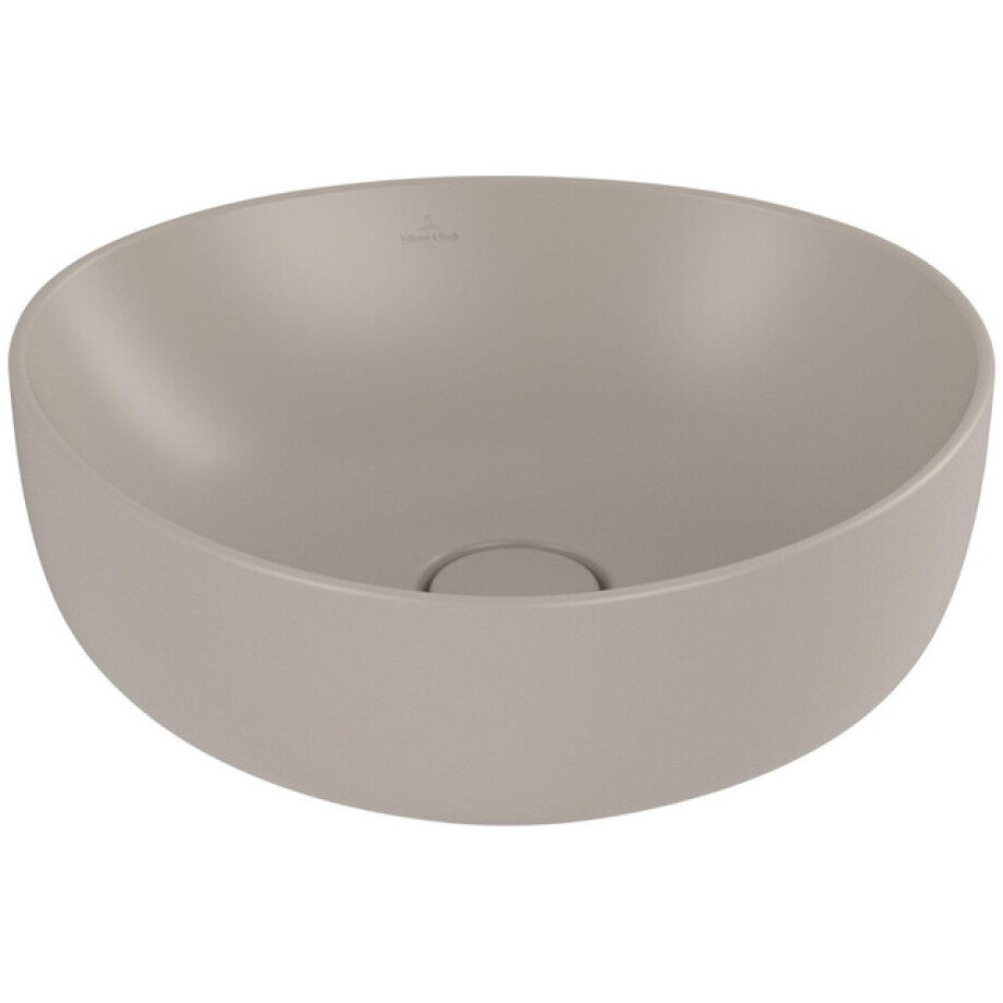 Villeroy & Boch Antao Opzetwastafel - 40 x 39.5 x 14.6 cm - Almond CeramicPlus - zonder overloop 4a7240am Villeroy & Boch Antao Opzetwastafel - 40 x 39.5 x 14.6 cm - Almond CeramicPlus - zonder overloop 4a7240am afbeelding 1