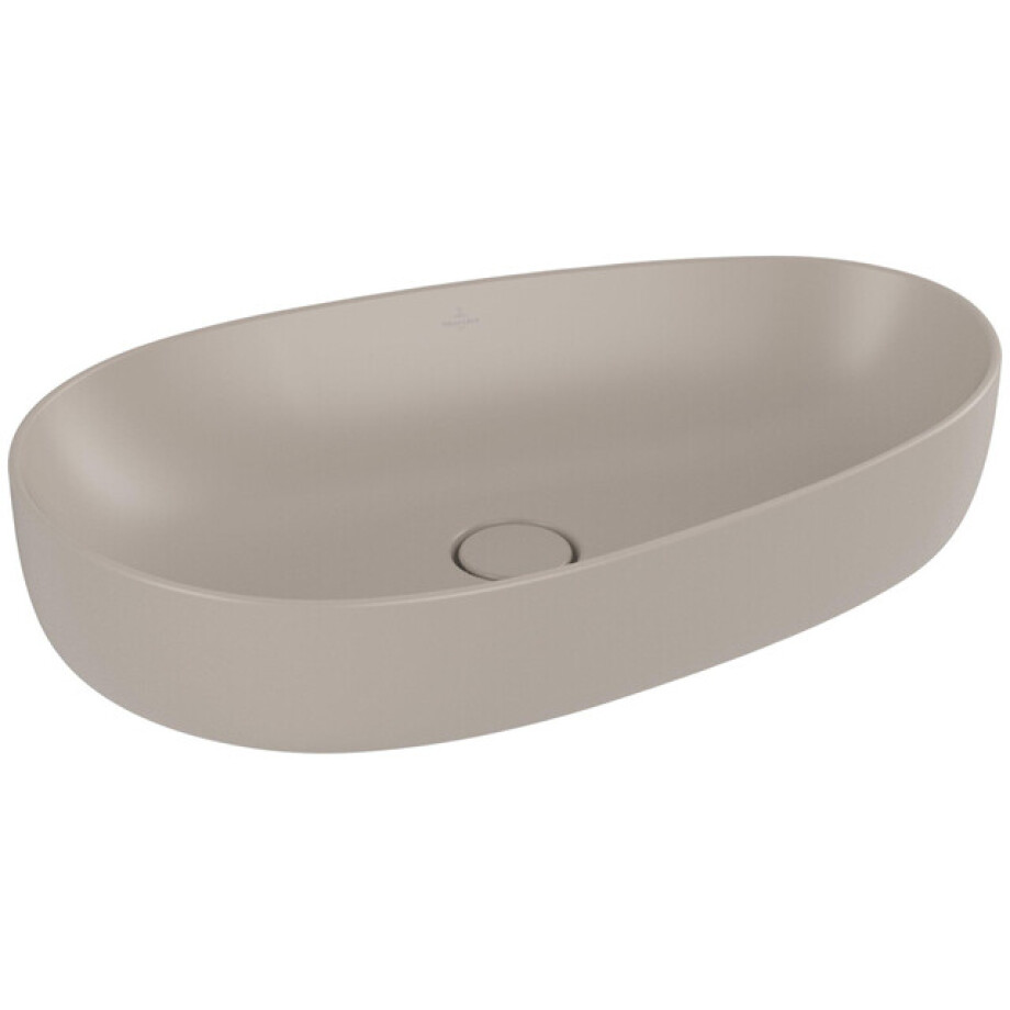 Villeroy & Boch Antao Opzetwastafel - 65 x 40 x 14.6 cm - Almond CeramicPlus - zonder overloop 4a7465am afbeelding 1