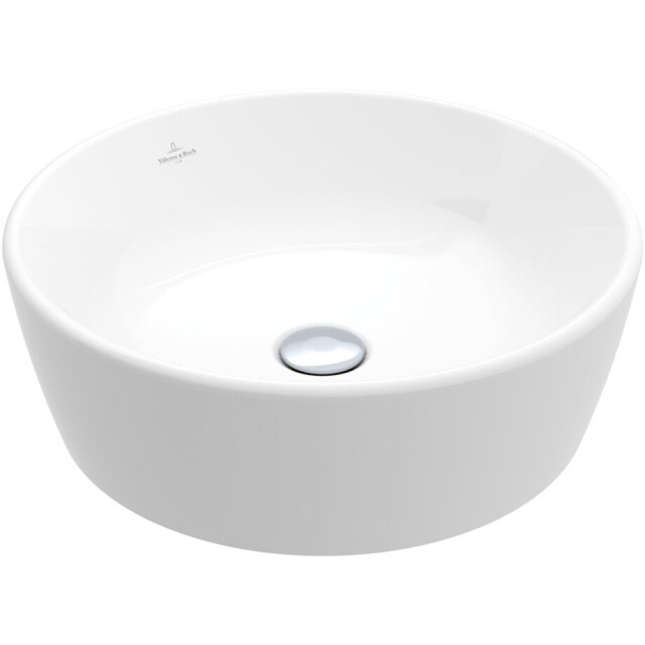 Villeroy & Boch Architectura waskom 45x45x15.5cm - Rond met overloopgat Wit Alpin glans Ceramic 5a254501 afbeelding 1