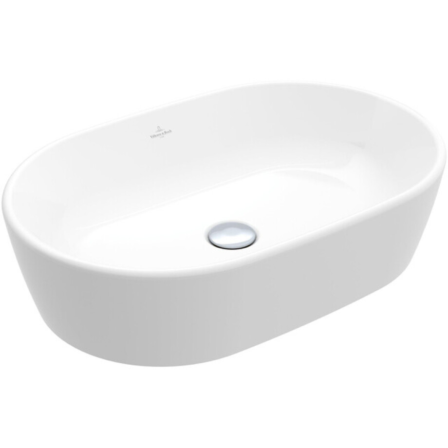 Villeroy & Boch Architectura waskom 60x40x15.5cm - Ovaal met overloopgat Wit Alpin glans Ceramic 5a266001 afbeelding 1