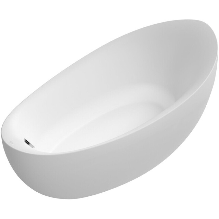 Villeroy & Boch Aveo new generation kunststof bad quaryl ovaal 190x95x44.3cm - incl. voorgemonteerde afvoer en overloop mat wit ubq194ave9w1v-rw Villeroy & Boch Aveo new generation kunststof bad quaryl ovaal 190x95x44.3cm - incl. voorgemonteerde afvoer en overloop mat wit ubq194ave9w1v-rw afbeelding 1