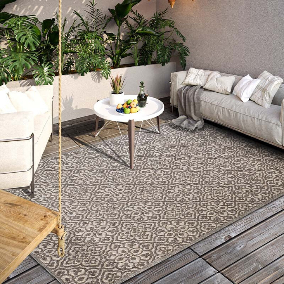 Buitenkleed Julie - Bruin 230x160cm - - Dekbed-Discounter.nl Buitenkleed Julie - Bruin 230x160cm - - Dekbed-Discounter.nl afbeelding