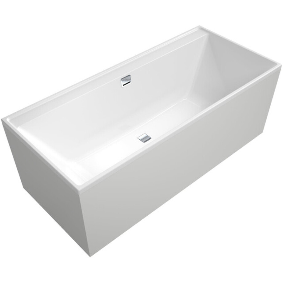 Villeroy & Boch Collaro Bad - 180x80cm - inbouw - rechthoek - met badwaste chrome - zonder panelen - wit uba180cor2dv-01 Villeroy & Boch Collaro Bad - 180x80cm - inbouw - rechthoek - met badwaste chrome - zonder panelen - wit uba180cor2dv-01 afbeelding 1