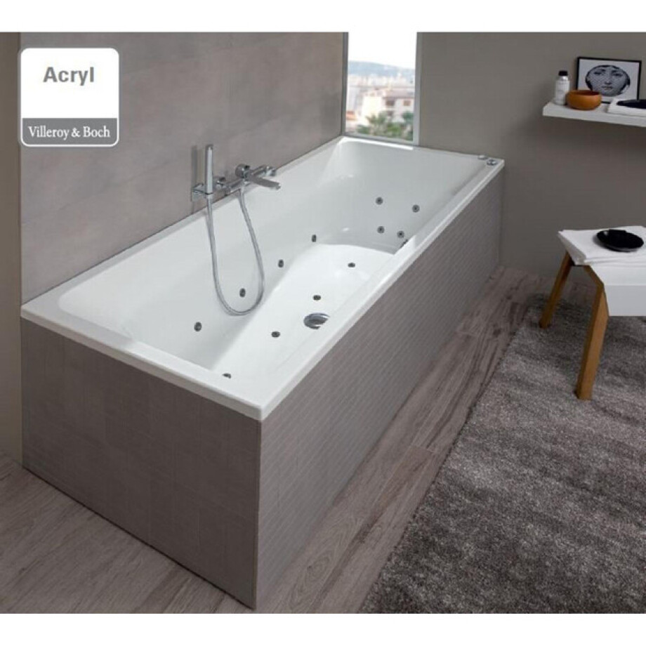 Villeroy & Boch combipool just 170x75cm - 22jets acryl wit uci170fra2a2v-01 afbeelding 1