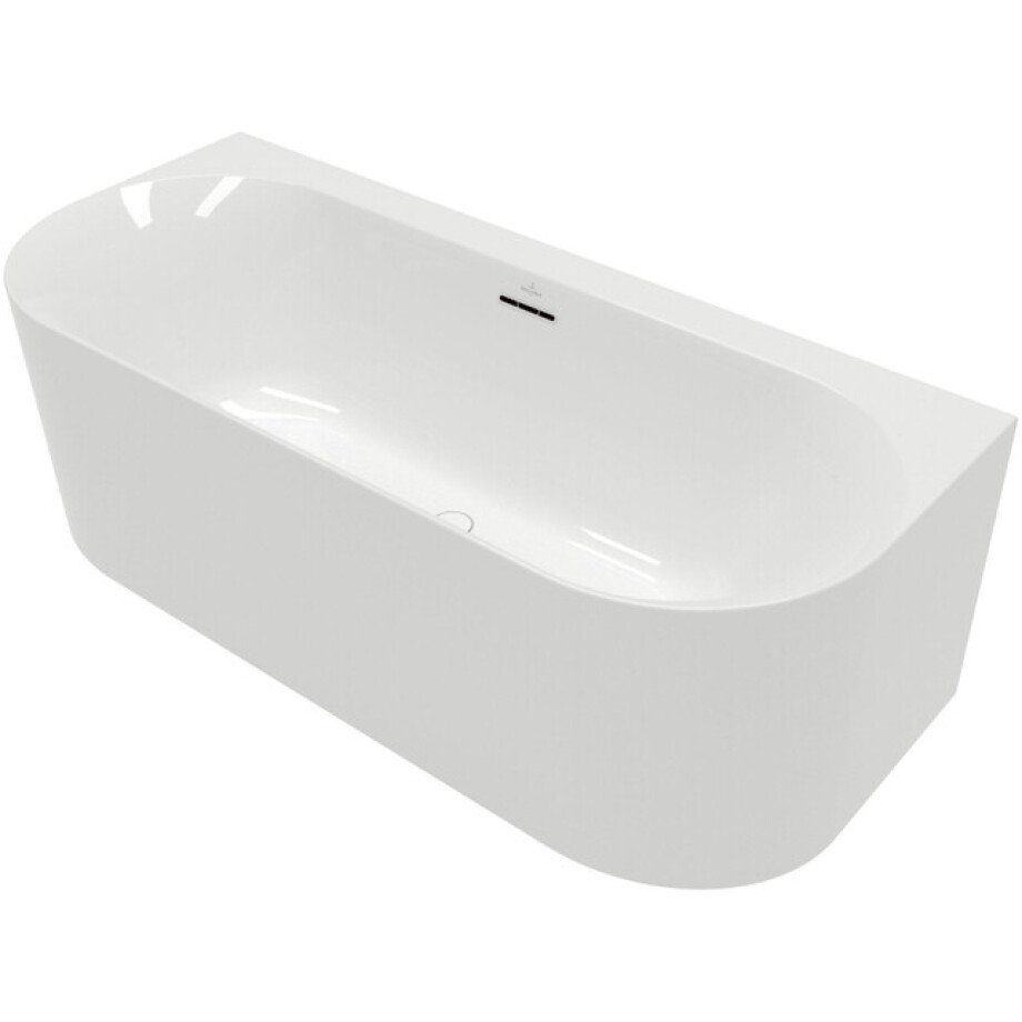 Villeroy & Boch Loop & friends half vrijstaand bad - 180x80cm - Acryl Wit Alpin glans uba180lof9cs00v-01 afbeelding 1