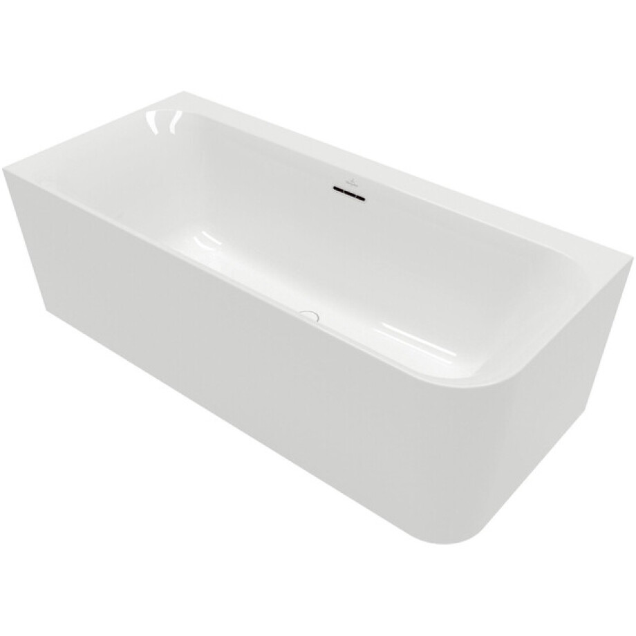 Villeroy & Boch Loop & friends half vrijstaand bad - 180x80cm - hoek links - Acryl Wit Alpin glans uba180lsf9cl00v-01 afbeelding 1
