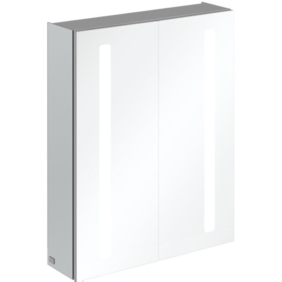 Villeroy & Boch My View 14+ spiegelkast - met 2 deuren met LED verlichting verticaal 60x75x17.3cm - incl. afsluitbare medicijnbox A4336000 afbeelding 1