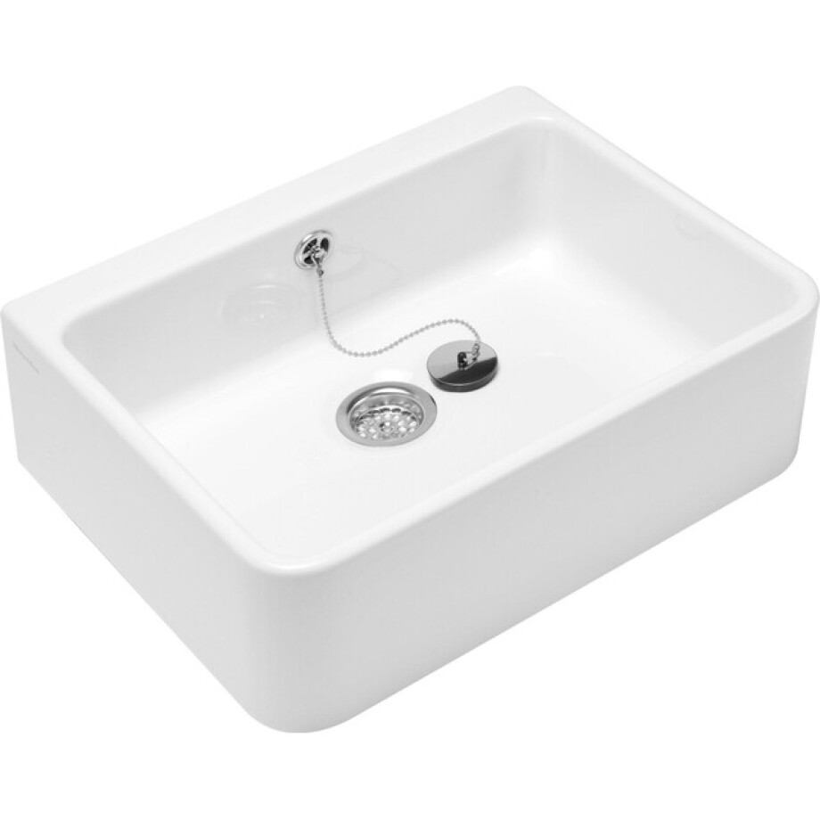 Villeroy & Boch O&apos;novo gootsteen met overloop 60x50x20cm - wit 63220001 afbeelding 1