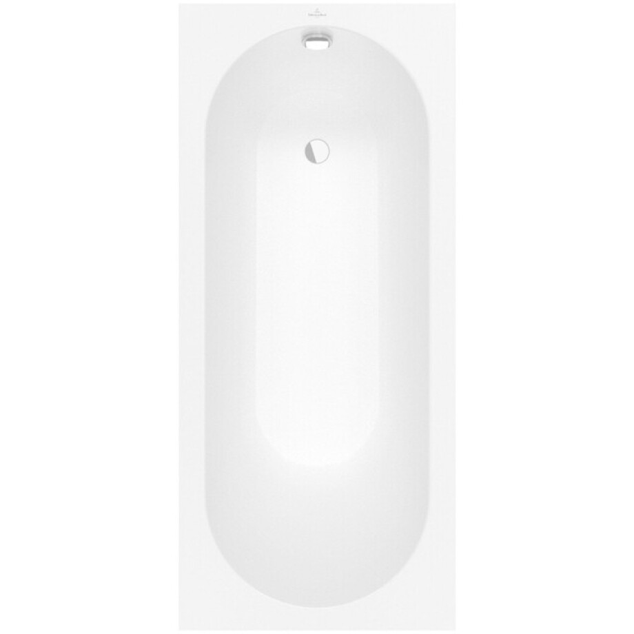 Villeroy & Boch Oberon kunststof bad quaryl rechthoekig 170x75x45cm - incl. poten mat wit ubq170obe2v-rw afbeelding 1