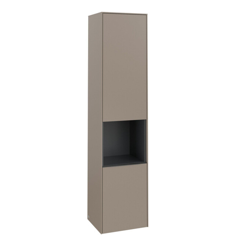Villeroy & Boch Subway 3.0 Hoge kast - 171x40x36.2cm - 2 deuren - Taupe C58802VM Villeroy & Boch Subway 3.0 Hoge kast - 171x40x36.2cm - 2 deuren - Taupe C58802VM afbeelding 1