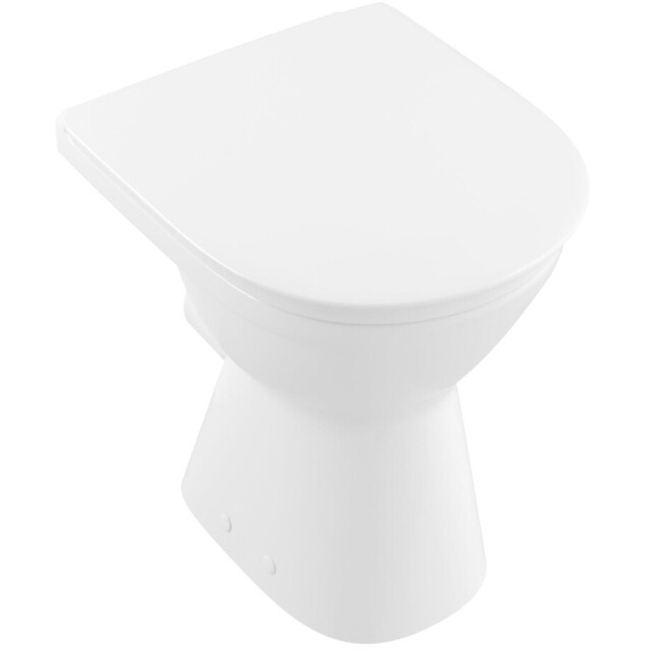Villeroy & Boch ViCare Diepspoelcloset - zonder spoelrand - staand - glans wit Alpin (wit) 4683r001 afbeelding 1