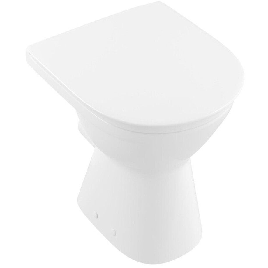 Villeroy & Boch ViCare Vlakspoelcloset - zonder spoelrand - staand - glans wit Alpin (wit) 4684R001 afbeelding 1