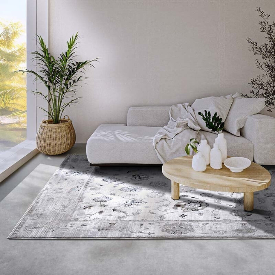 Vloerkleed Franz - Wit 235x155cm - - Dekbed-Discounter.nl Vloerkleed Franz - Wit 235x155cm - - Dekbed-Discounter.nl afbeelding