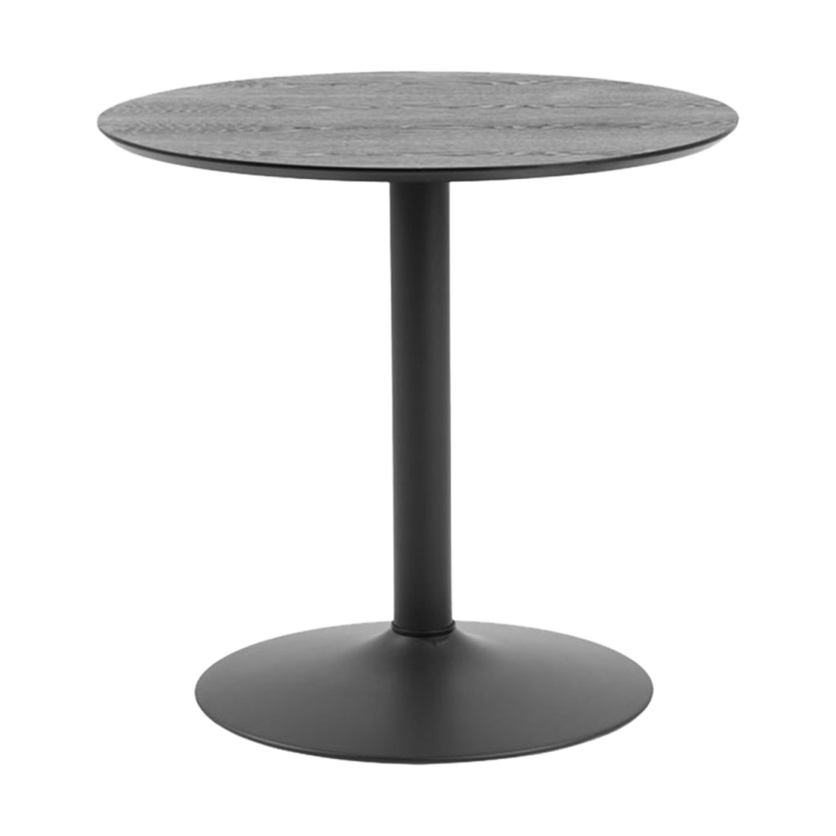 Vino houten bartafel zwart - Ø 80 cm afbeelding 1