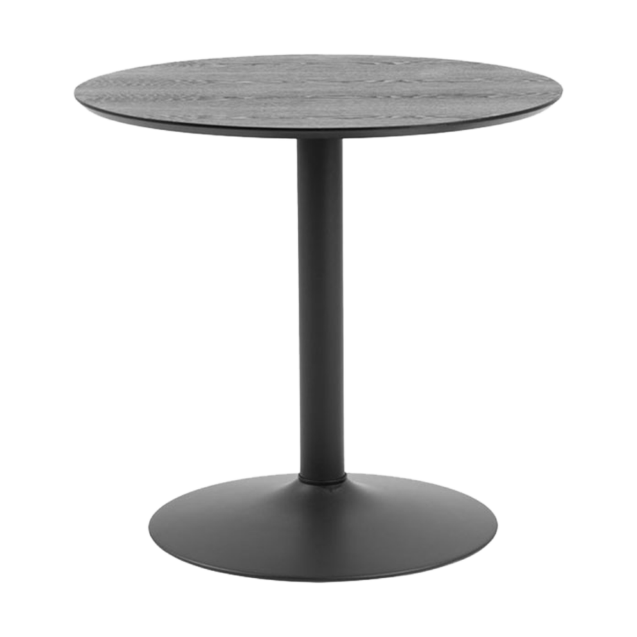 Vino houten tafel zwart - Ø 80 cm Vino houten tafel zwart - Ø 80 cm afbeelding 1