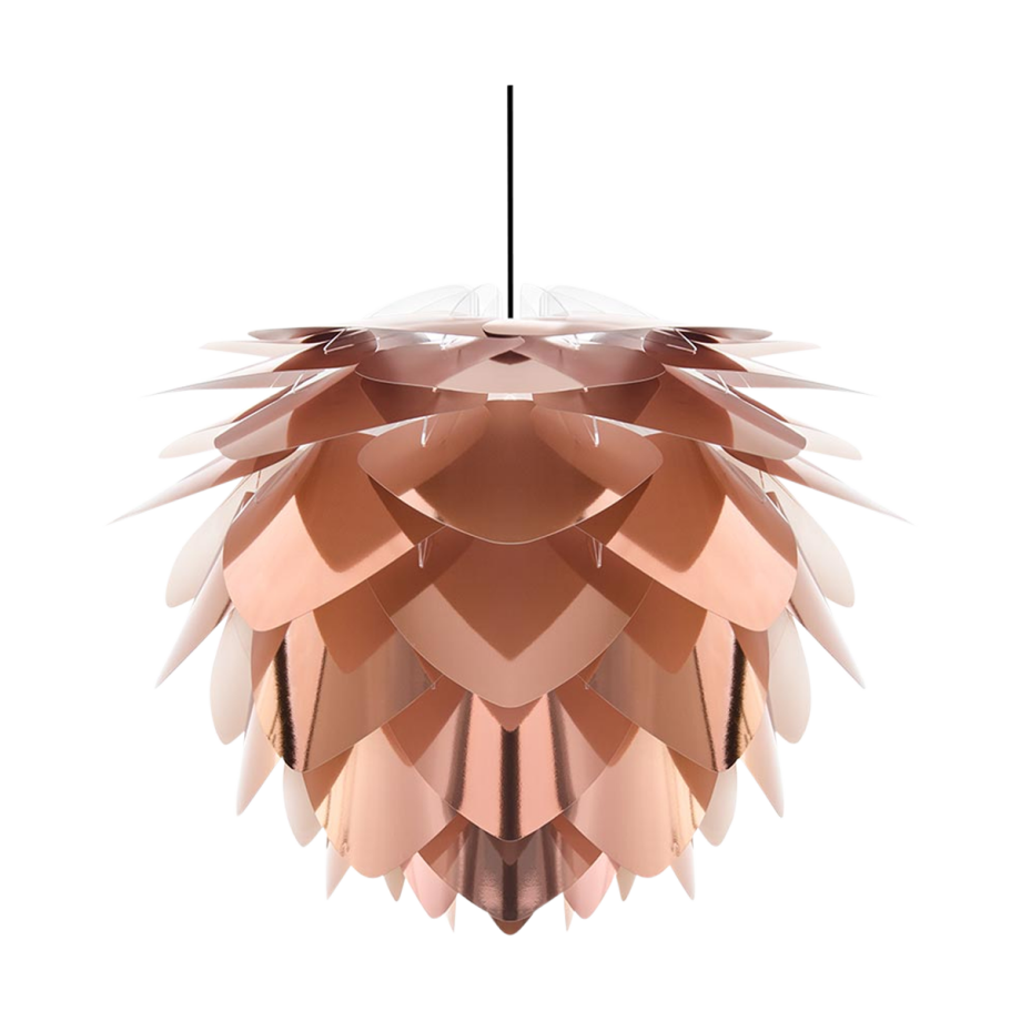 Silvia Mini hanglamp copper - met koordset zwart - Ø 32 cm afbeelding 1