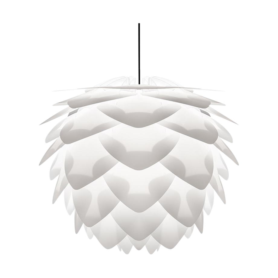 Silvia Mini hanglamp white - met koordset zwart - Ø 32 cm afbeelding 1