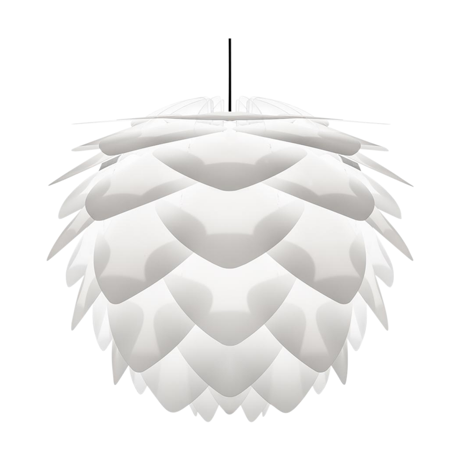 Silvia Medium hanglamp white - met koordset zwart - Ø 50 cm Silvia Medium hanglamp white - met koordset zwart - Ø 50 cm afbeelding 1